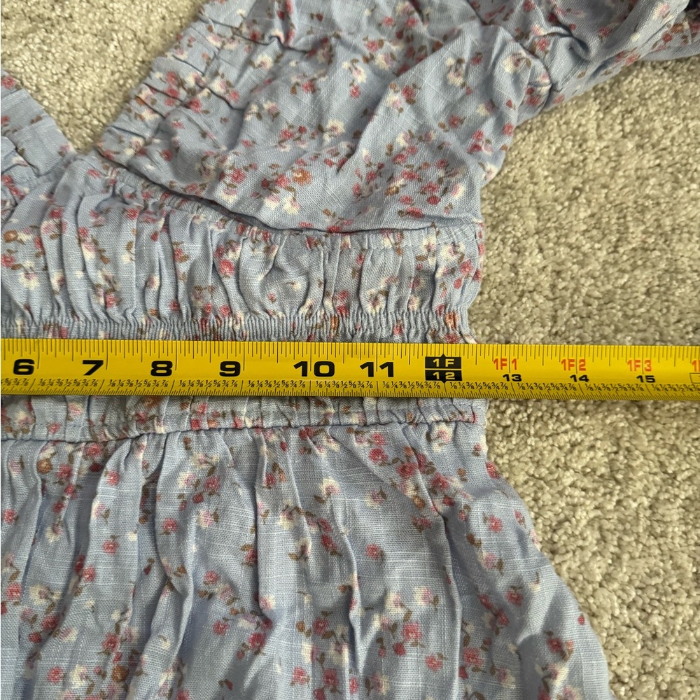 Altar'd State Light Blue Floral Babydoll Dress - Picture 7 of 10